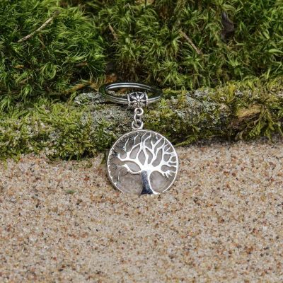 Brelok do kluczy z Przezroczystym Kwarcem