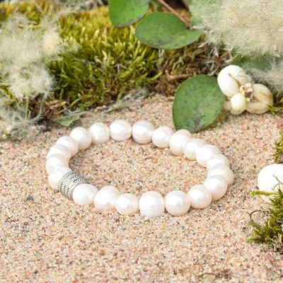 Bransoletka z Pereł Hodowlanych (Masy Perłowej)