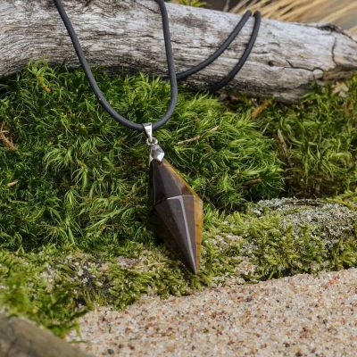 Wisiorek z tygrysim okiem (Piramidalny)