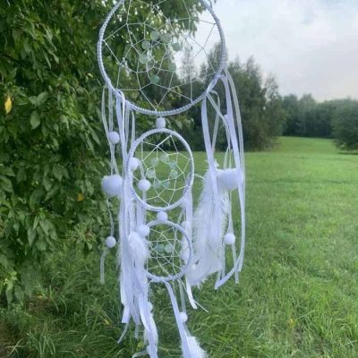 3-częściowy łapacz snów średni (15 cm + 10 cm + 7,5 cm)