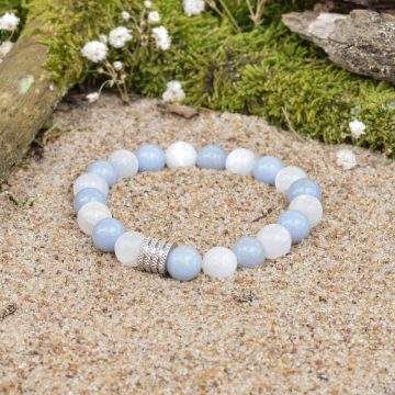 Bransoletka z Selenitem i Angelitem