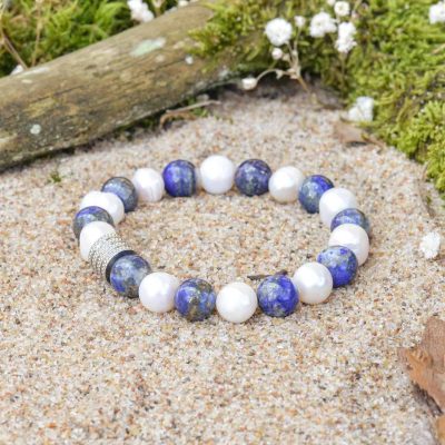Bransoletka z Pereł i Lazurytu